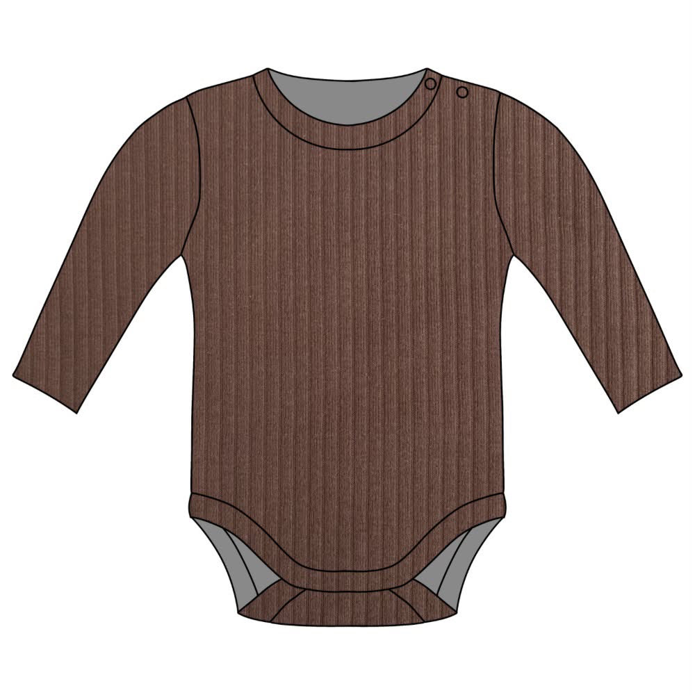 Brown Organic Bodysuit