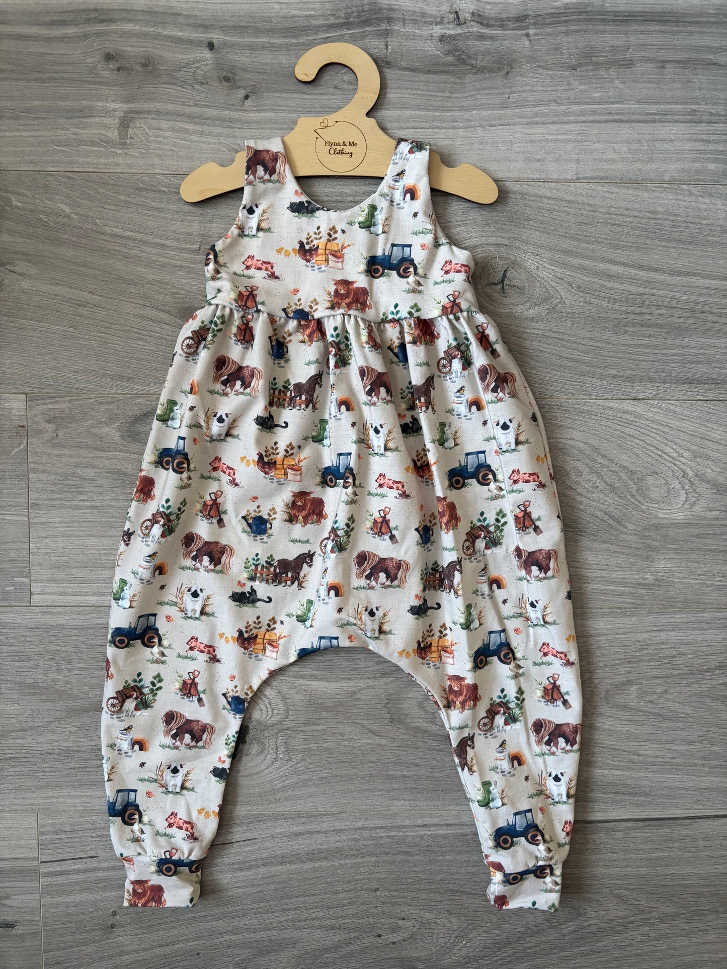 Rustic Farm Charm Napa Romper