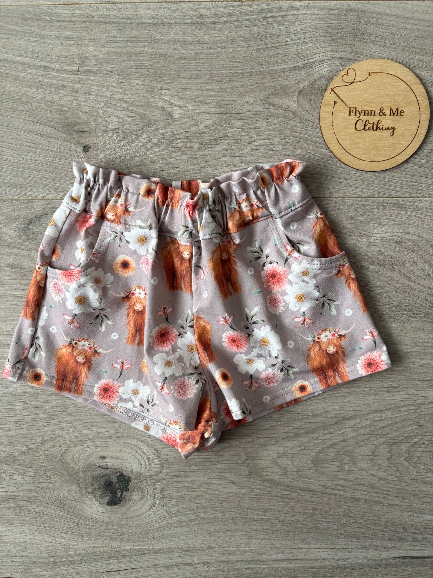 I Herd You Like Flowers Paperbag shorts - ready to post