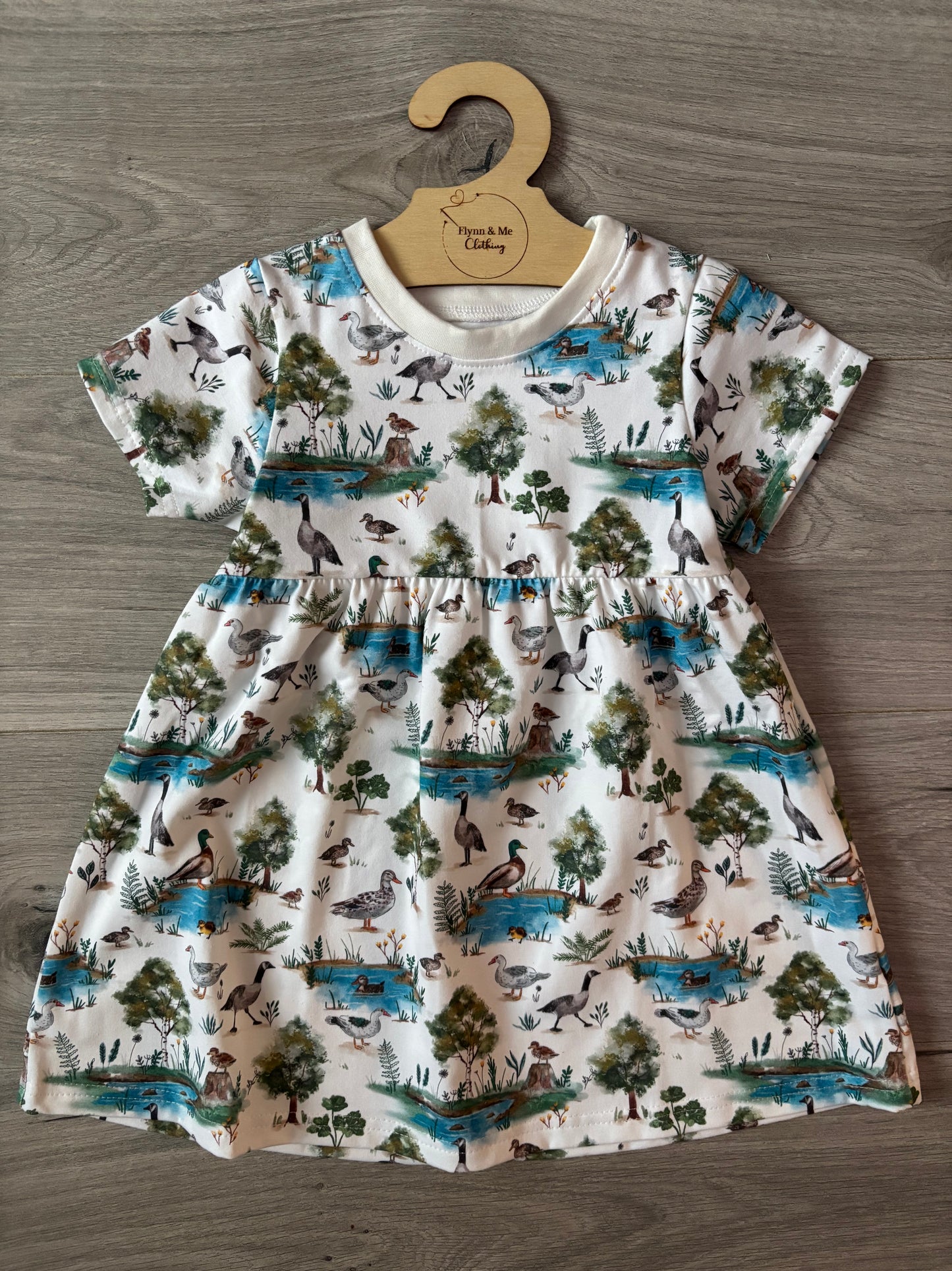 Little Water Waddles T-shirt dress - ready to post