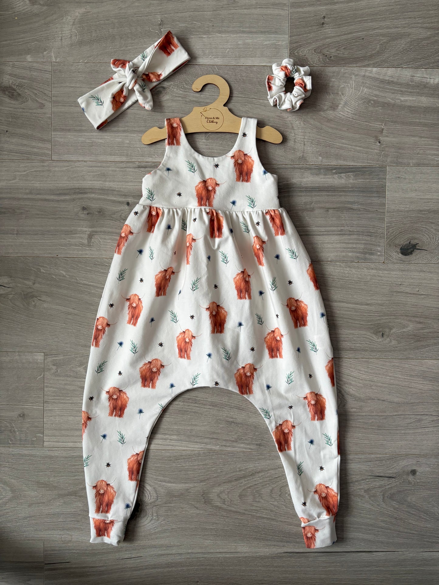 Hugo's Herd Napa Romper - ready to post