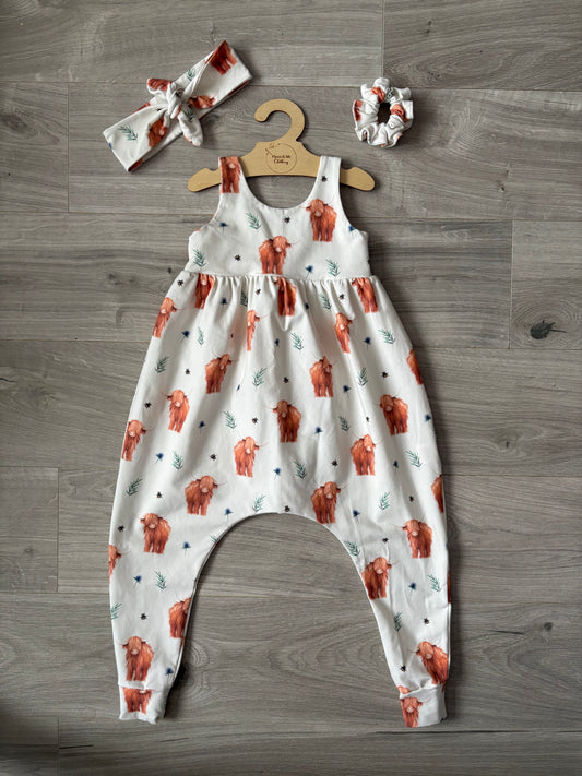 Hugo's Herd Napa Romper - ready to post