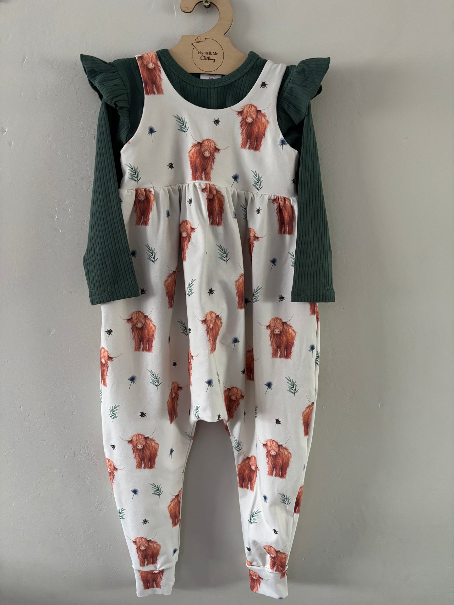 Hugo's Herd Napa Romper - ready to post