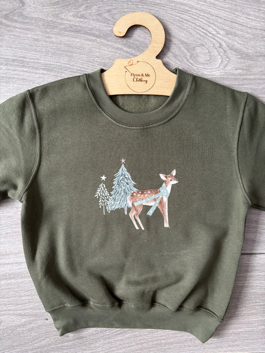 Woodland Deer Sweater