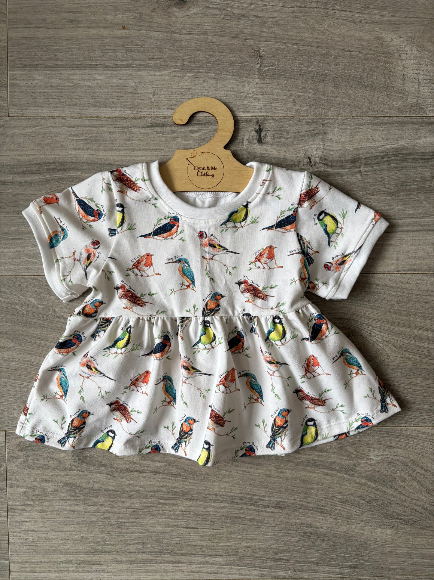 British Birds peplum top - ready to post