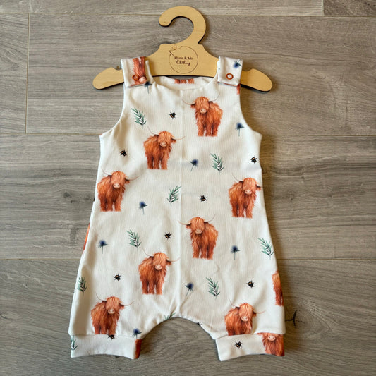 Hugo's Herd shortie romper