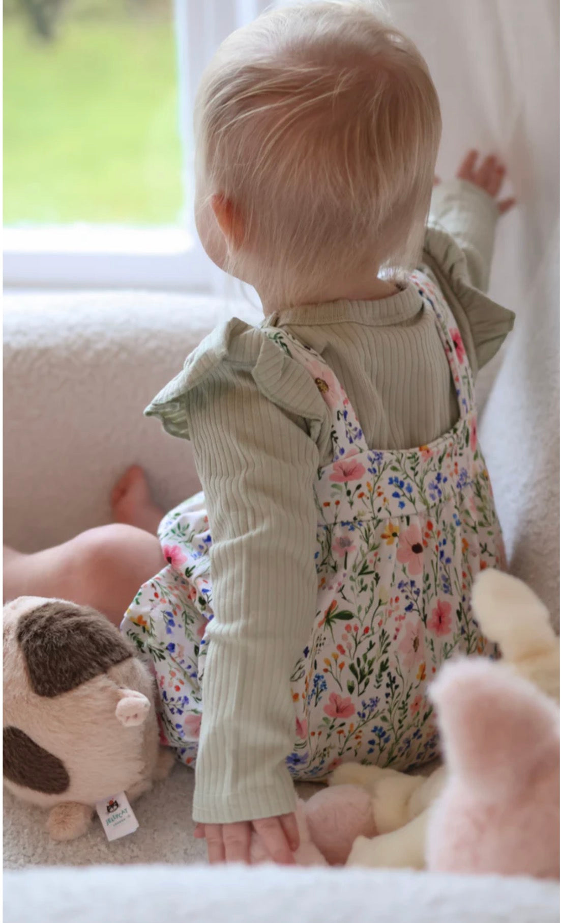 Pistachio Organic Frill Bodysuit