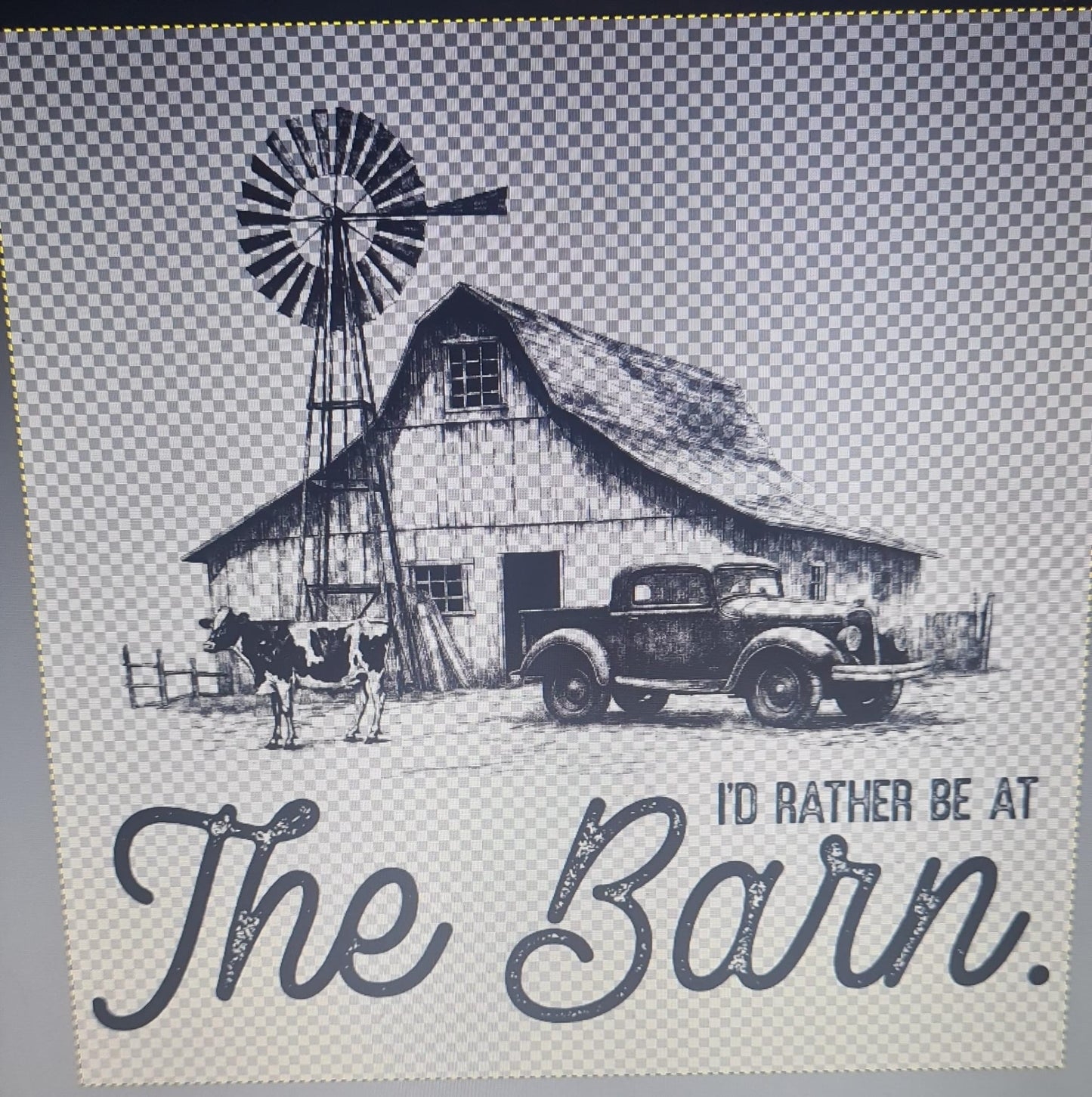 I’d Rather Be At The Barn Top