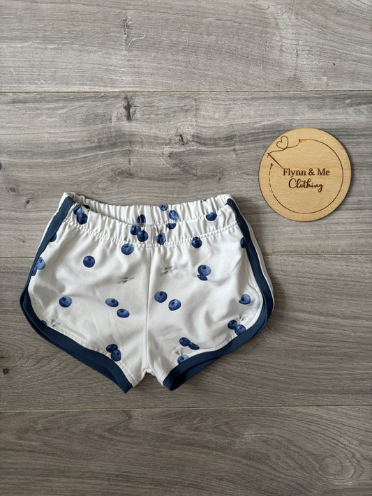 Blueberry Kisses Retro Shorts - ready to post