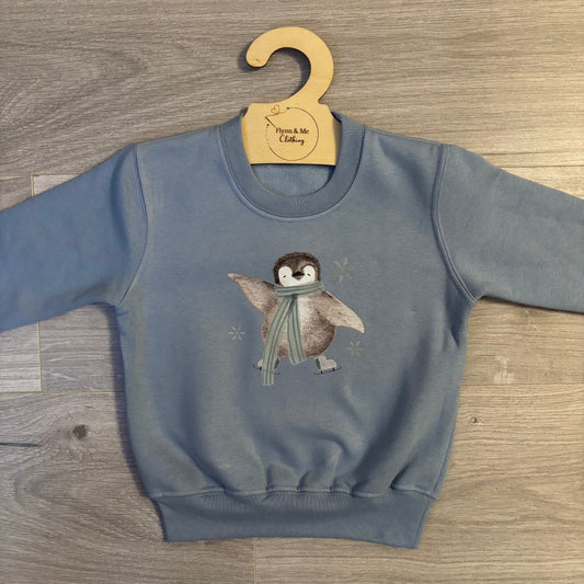 Skating Penguin Sweater