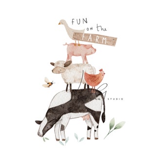 Fun On The Farm Countryside Dungaree Dress