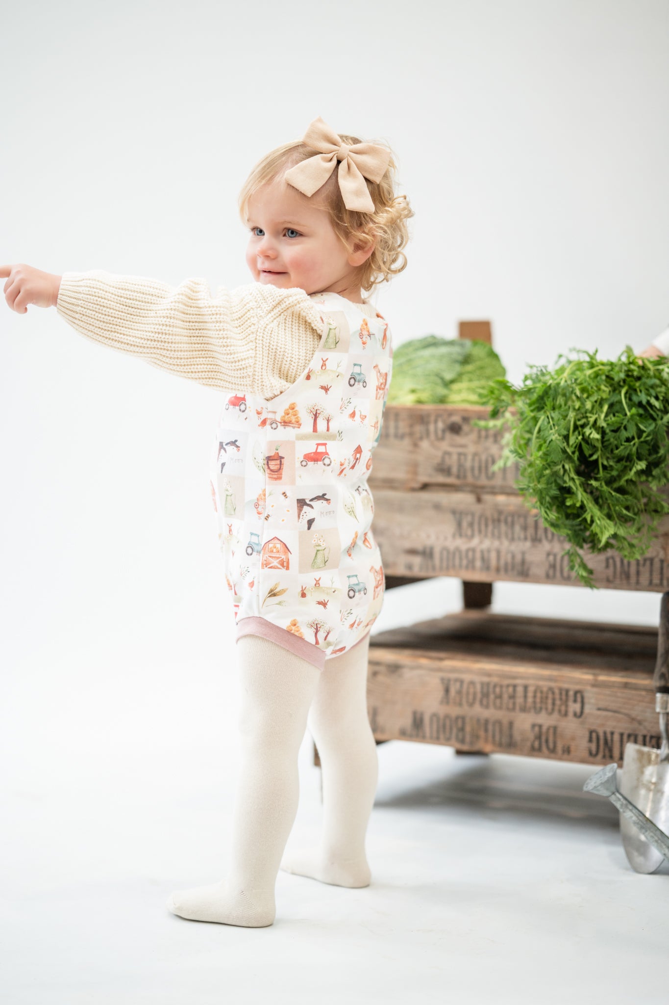 Patchwork Pastures Bummie Romper