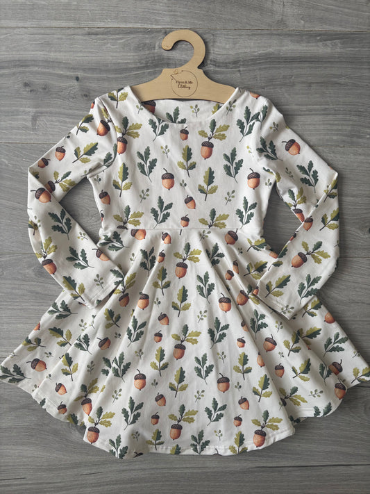 Tiny Treasures Long-Sleeve Twirl Dress