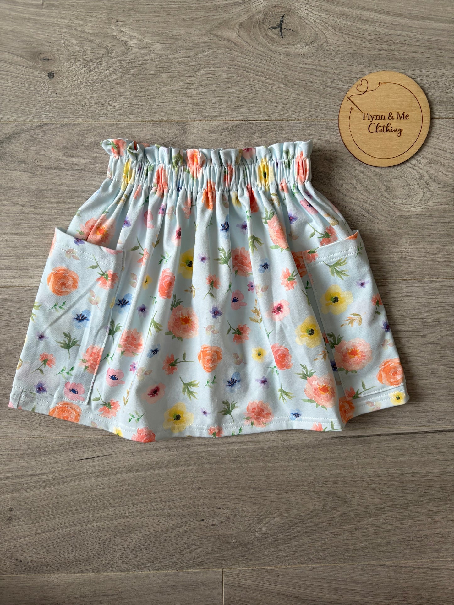 Country Garden Paperbag skirt - ready to post