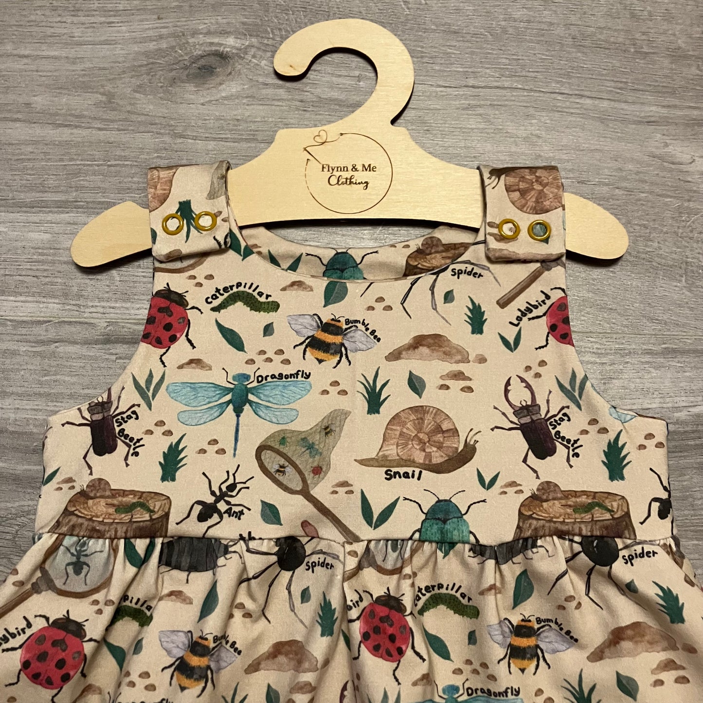 Going On A Bug Hunt Gathered Dress