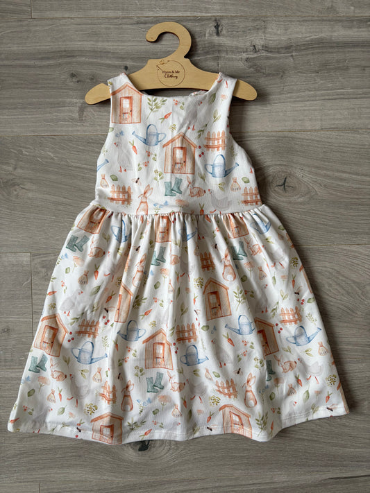 Little Garden Gang Bow Tie Dress