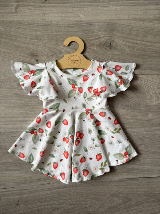 Strawberry Meadow Flounce Dress