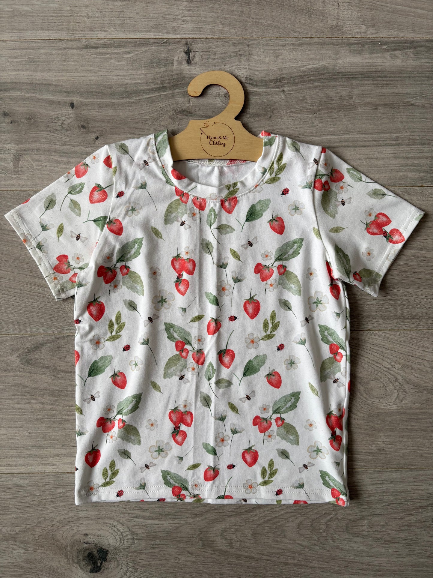 Strawberry Meadow Short Sleeved Top