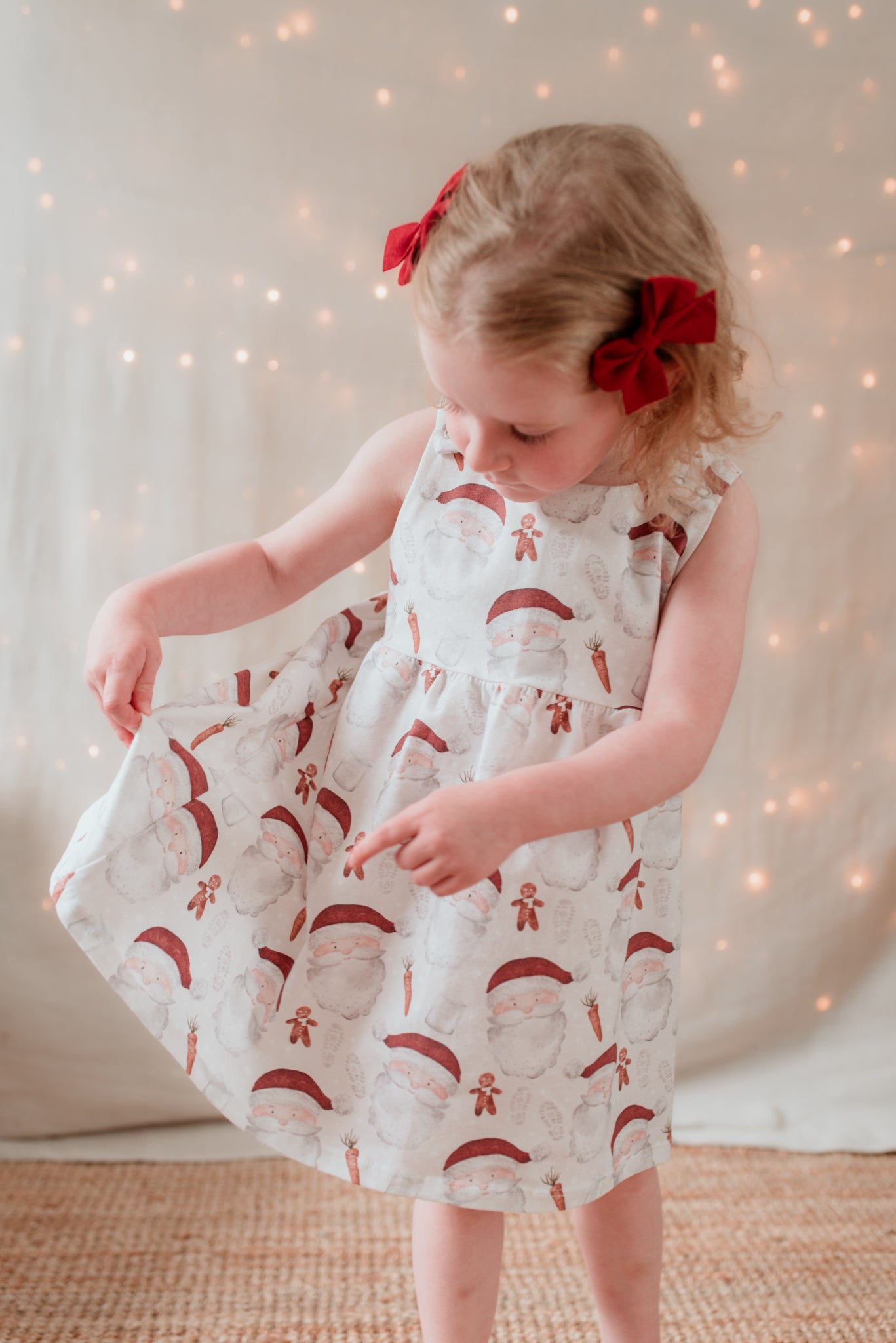 Santa’s Snacks Gathered Dress