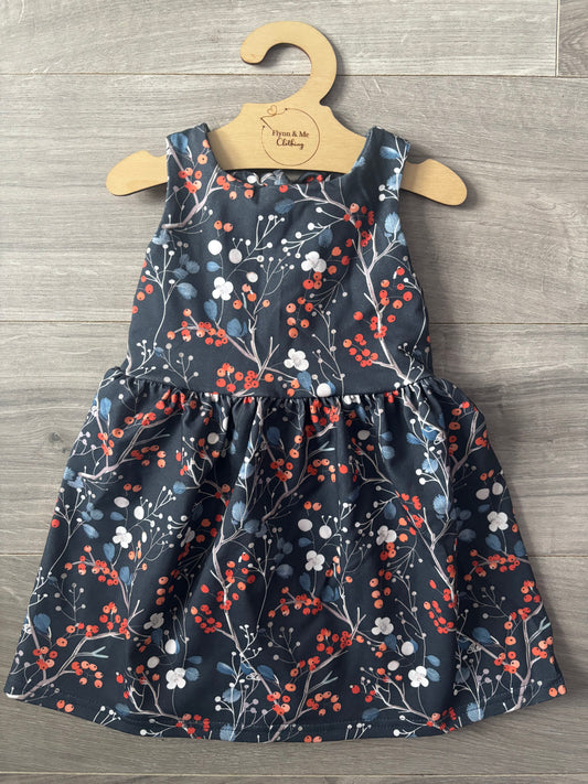 Midnight Forage Bow Tie Dress