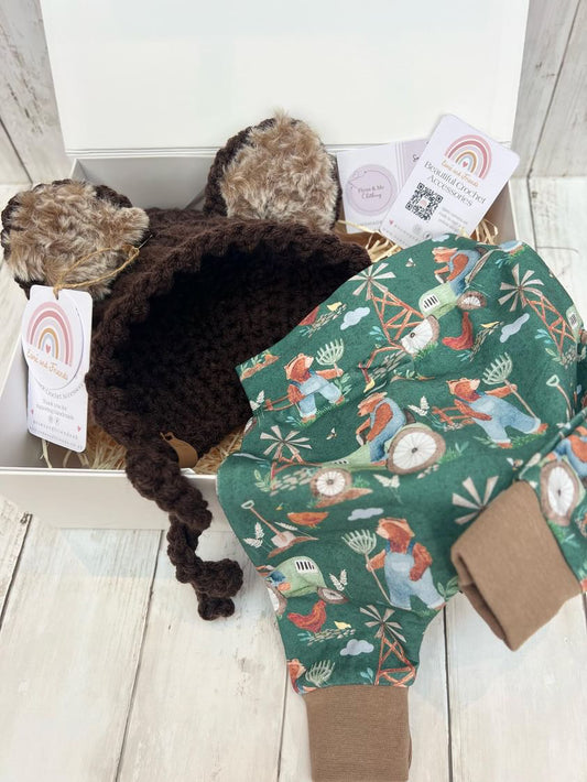 New Arrival - Bearly Working Harem Leggings & Bear Bonnet