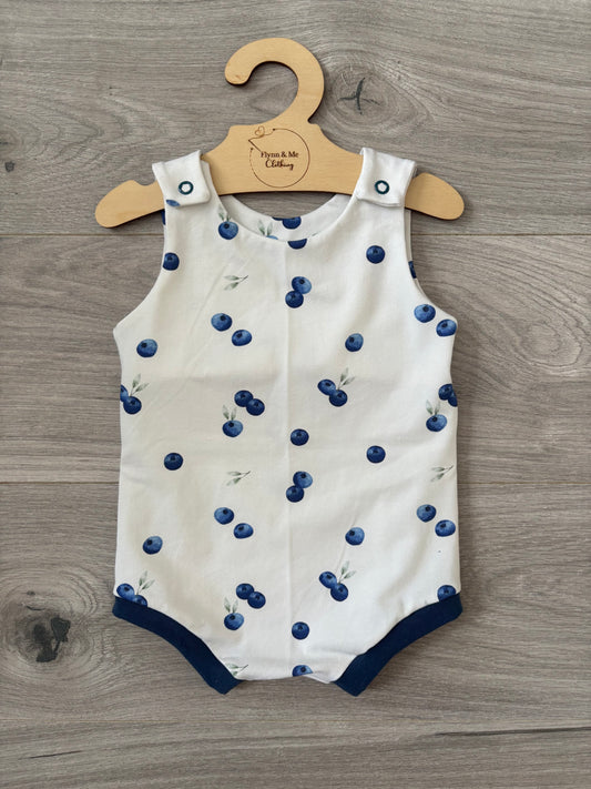 Blueberry Kisses Bummie Romper