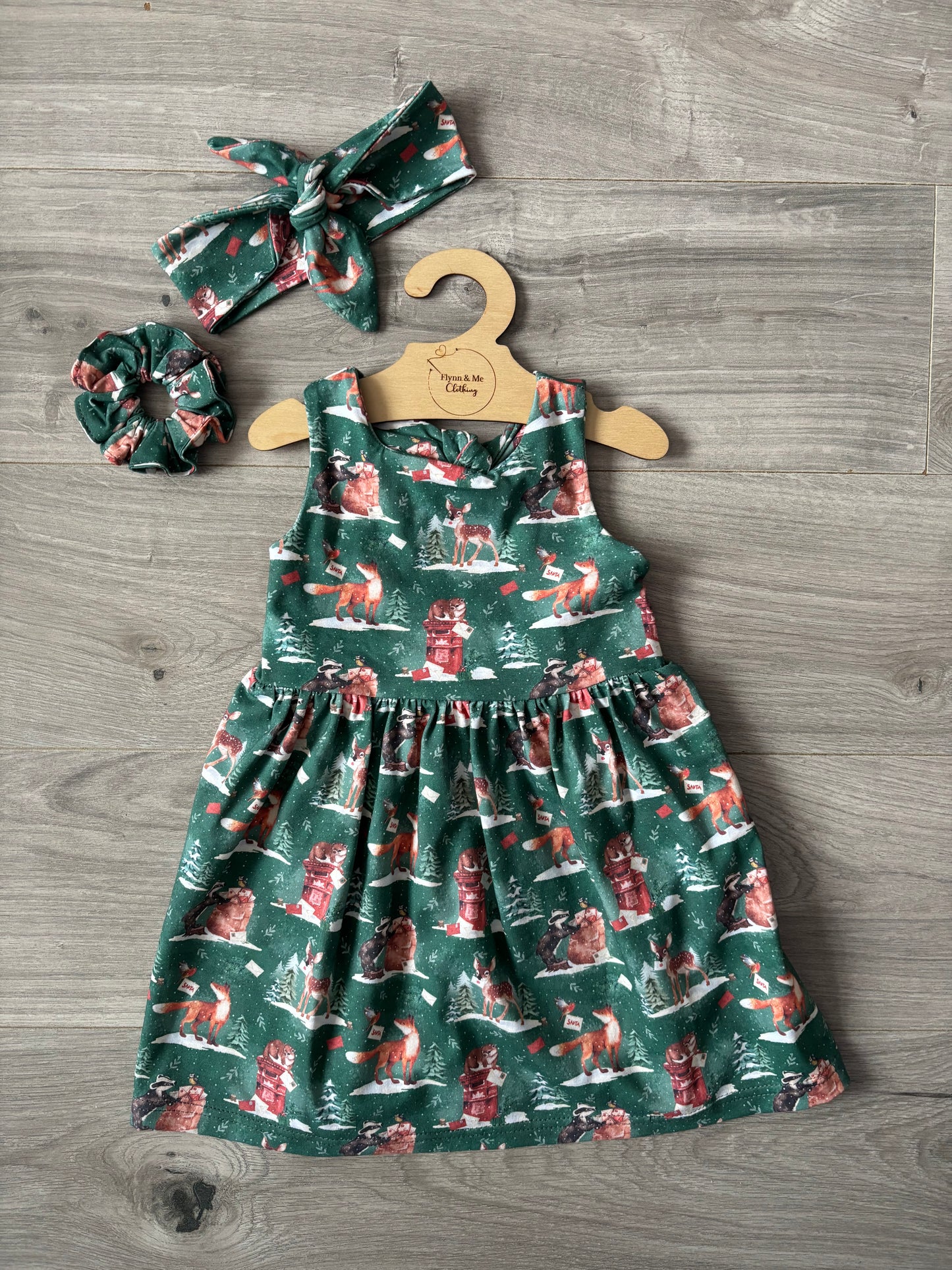 Woodland Post: Letters To Santa Bow Tie Dress