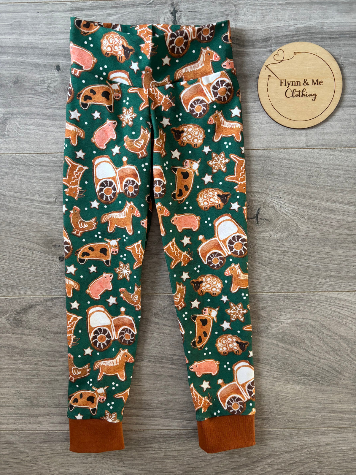 Gingerbread Farm Leggings