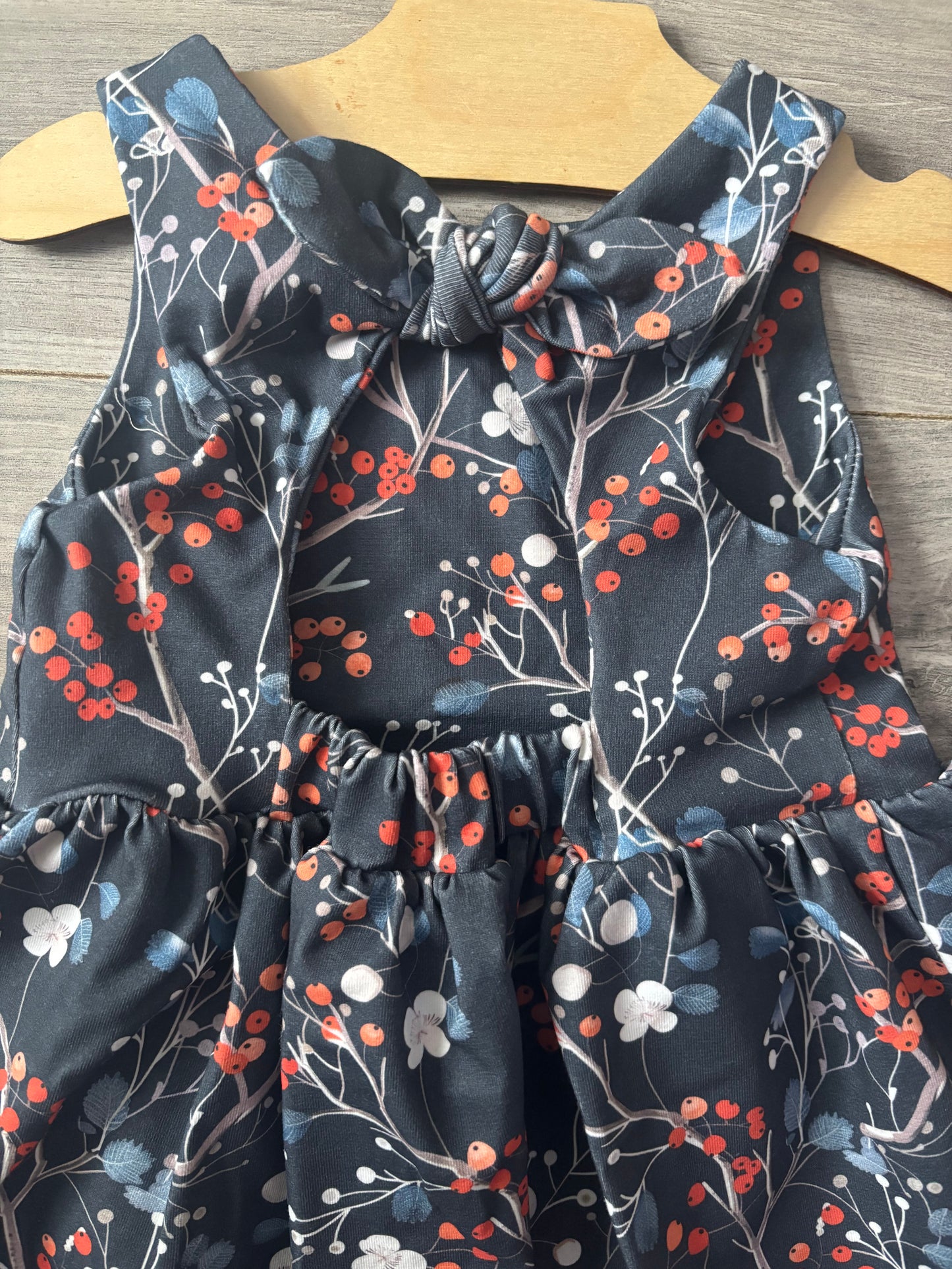 Midnight Forage Bow Tie Dress