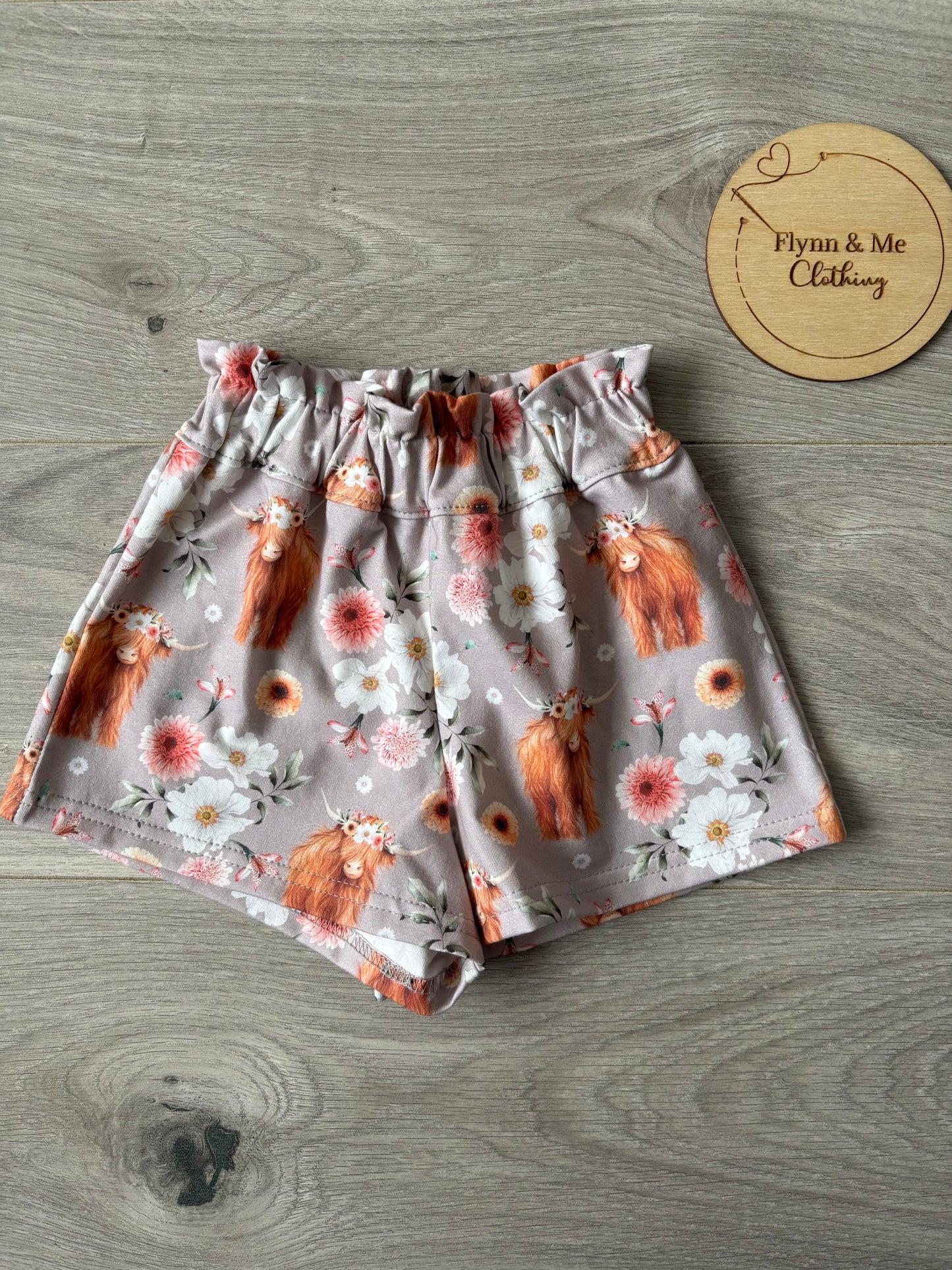 I Herd You Like Flowers Paperbag shorts - ready to post