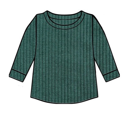 Dark Green Organic Top