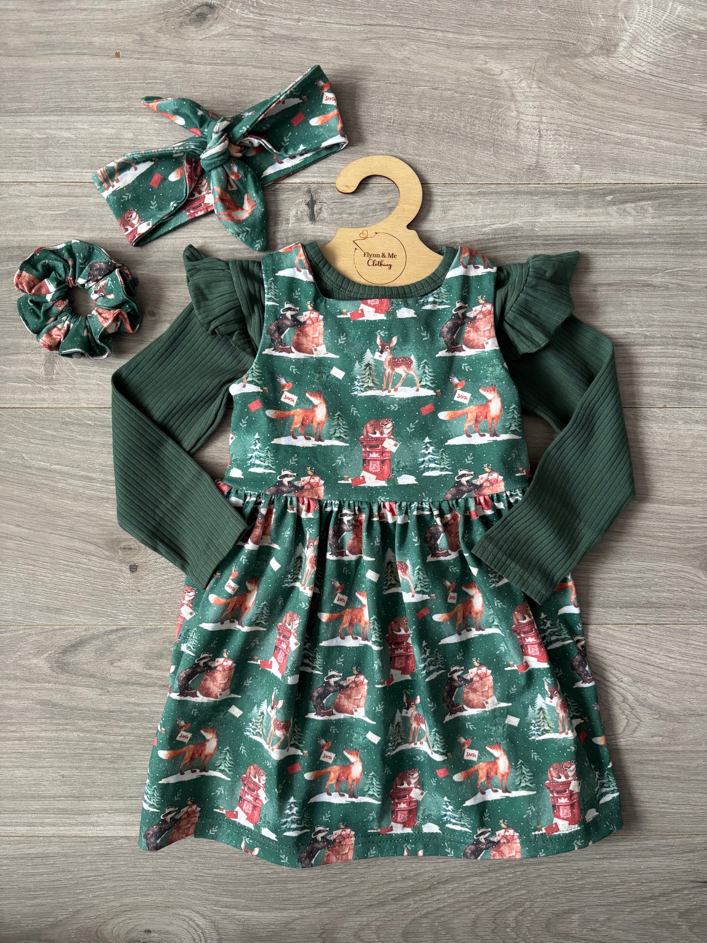 Woodland Post: Letters To Santa Bow Tie Dress