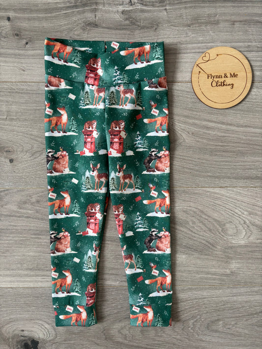 Woodland Post: Letters To Santa Leggings
