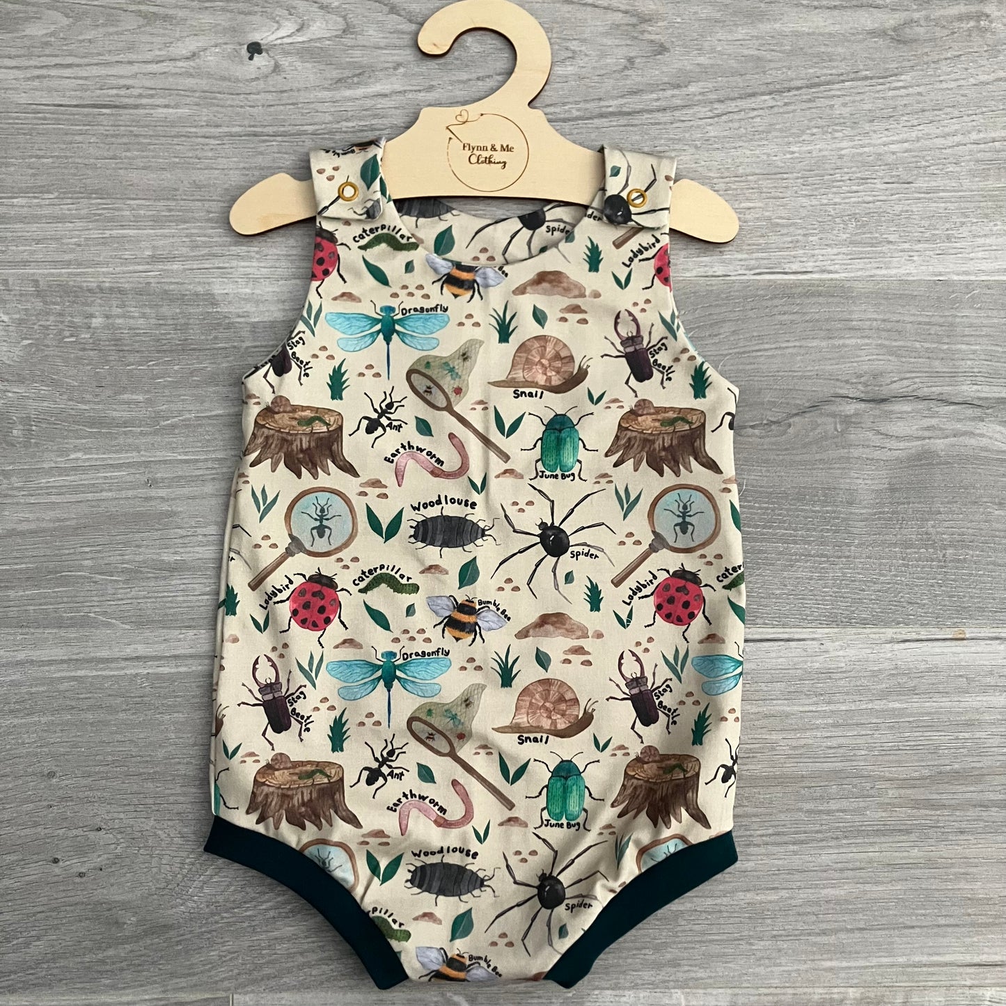 Going On A Bug Hunt Bummie Romper