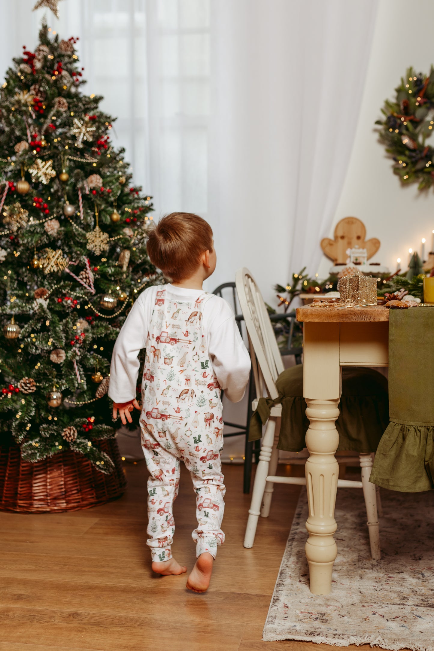 Christmas On Ralph’s Farm dungarees - ready to post