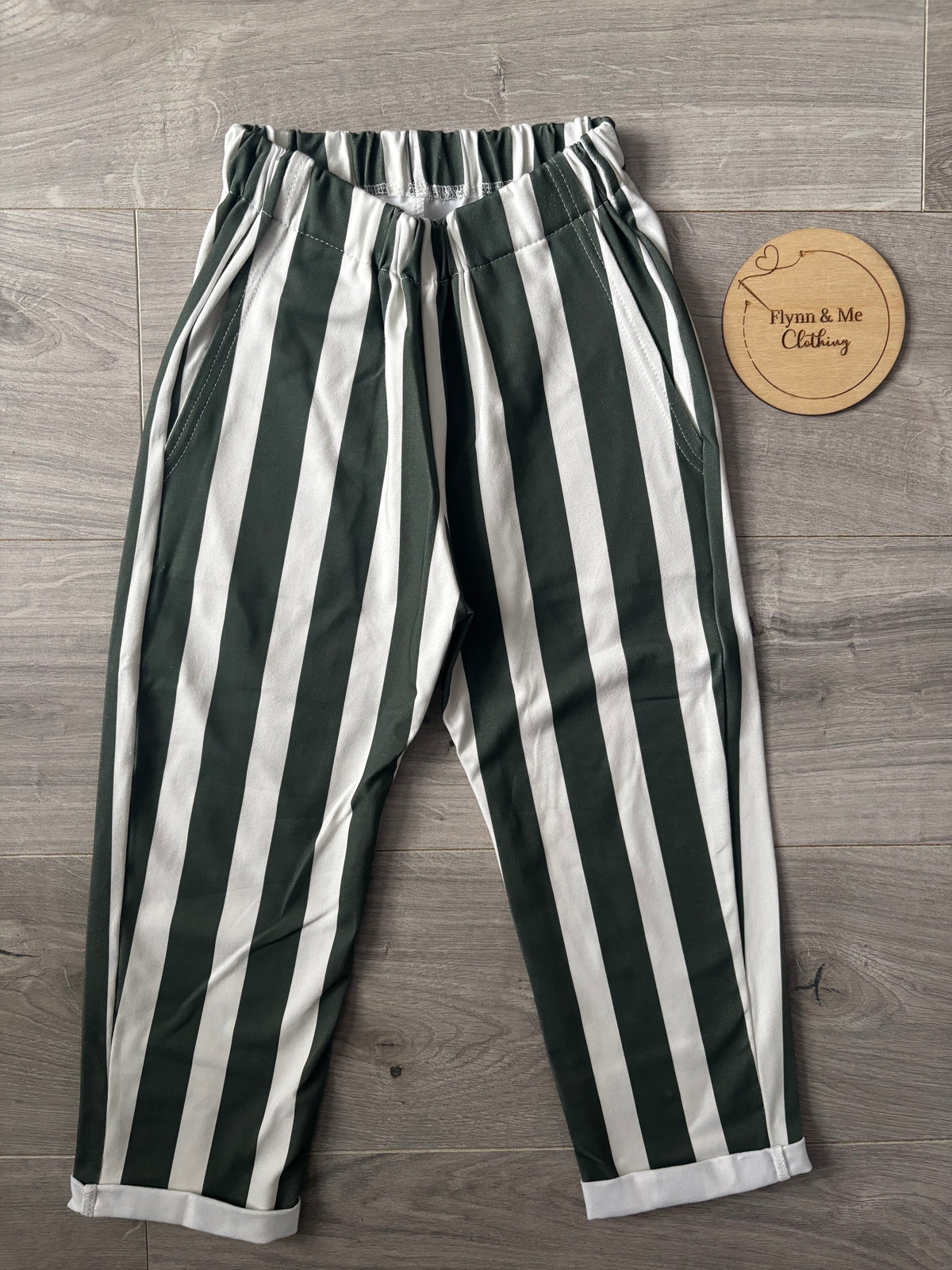 Forest Stripes Vintage Pants