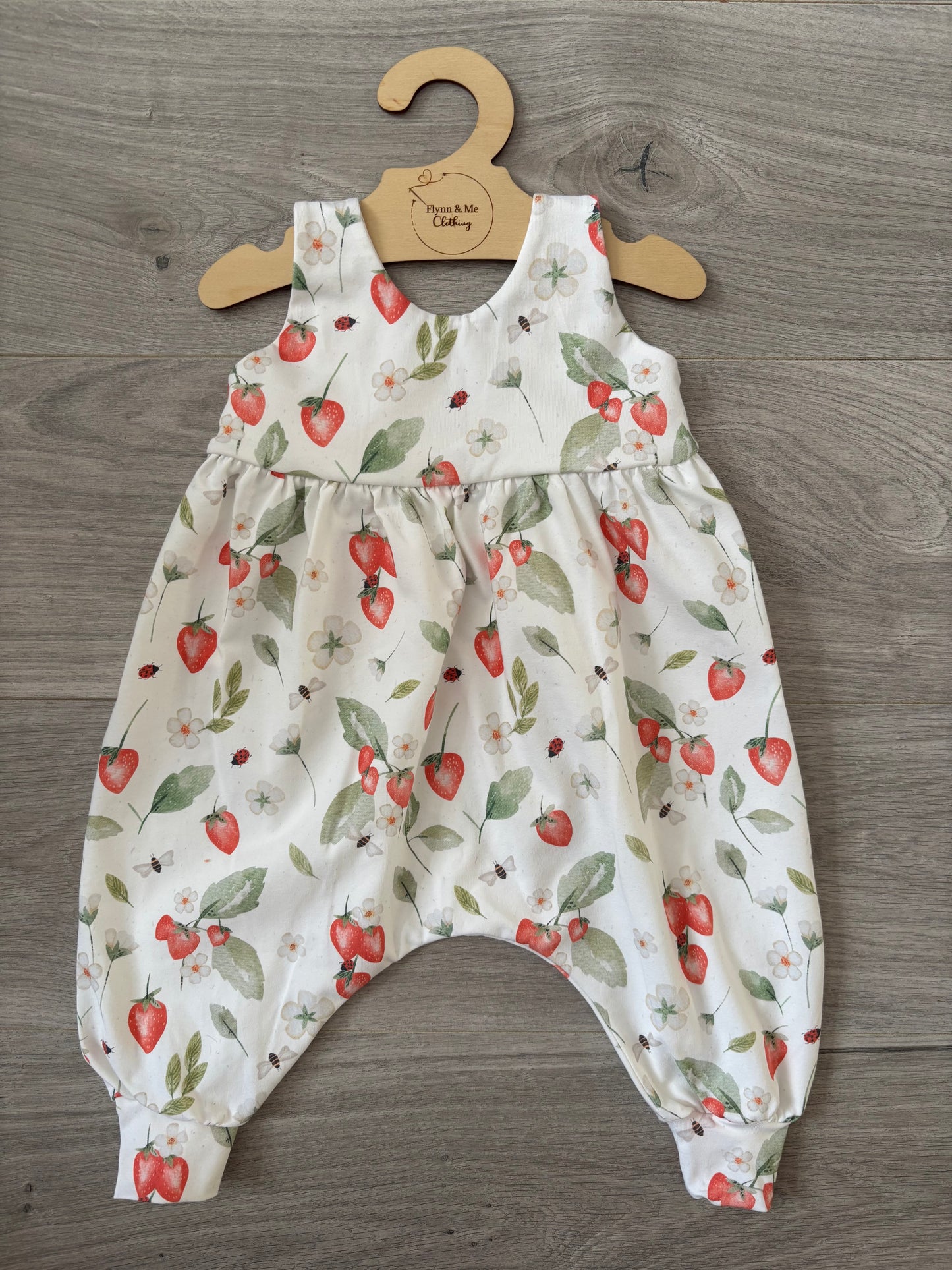 Strawberry Meadow Napa Romper