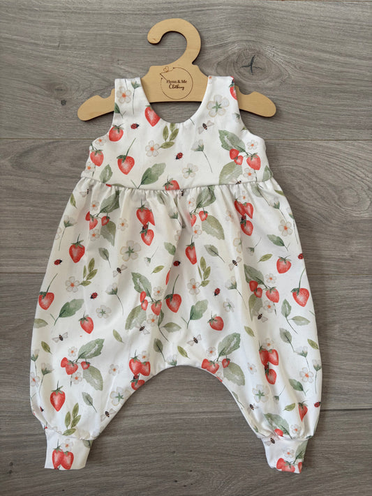 Strawberry Meadow Napa Romper