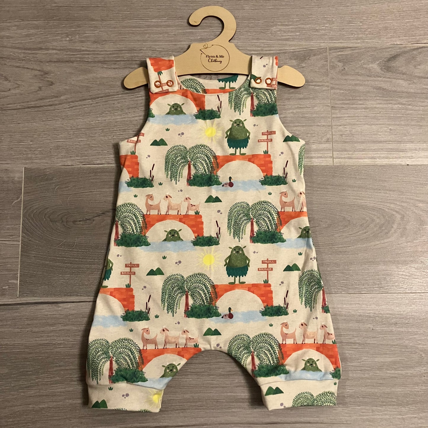 Trip Trap Troll Shortie Romper