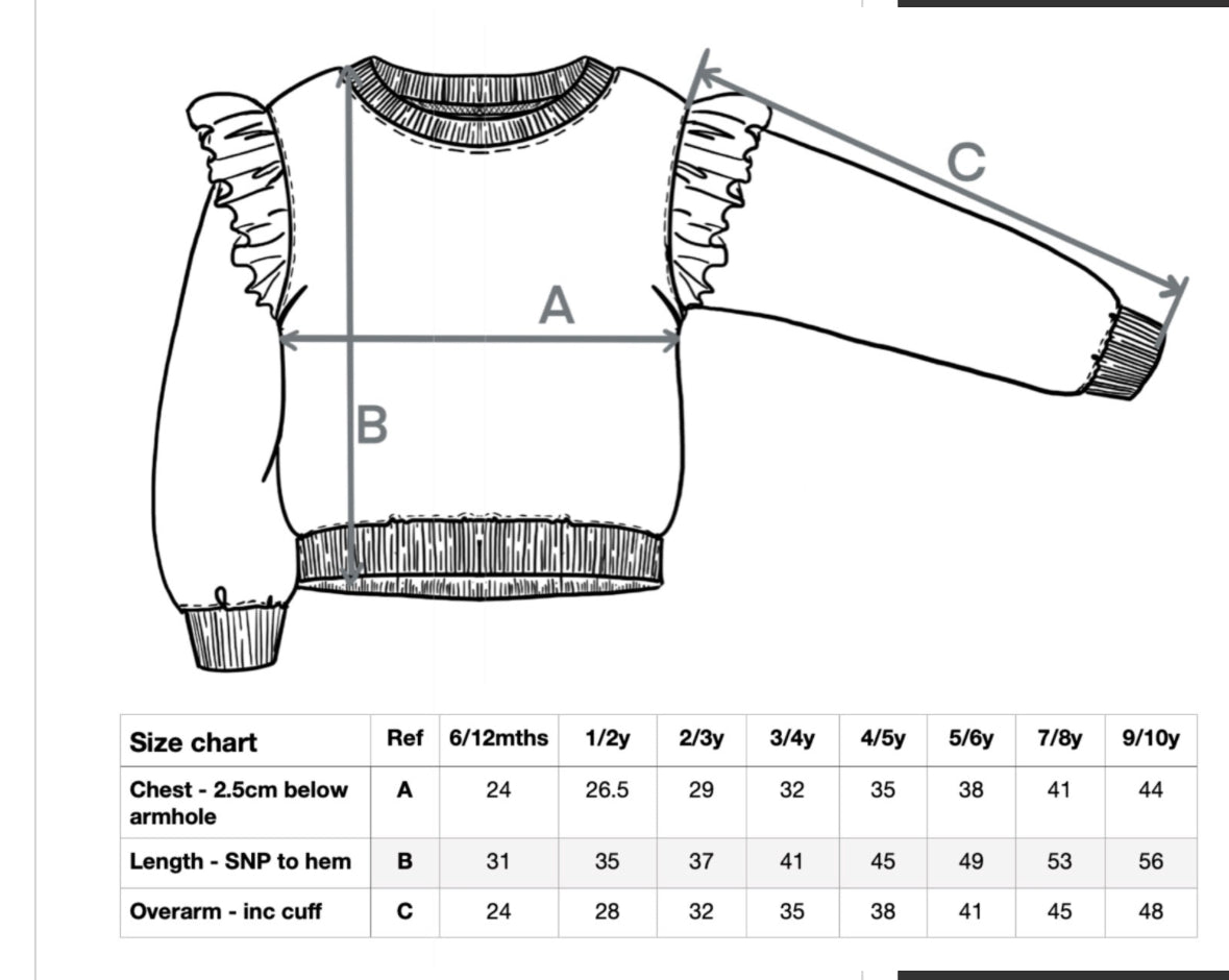 Floral Highland Cow - Festive Frill Sweaters