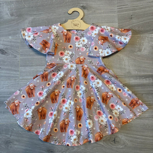 I Herd You Like Flowers Flounce Dress