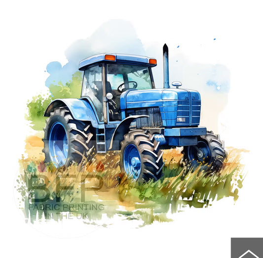 Blue Tractor Top