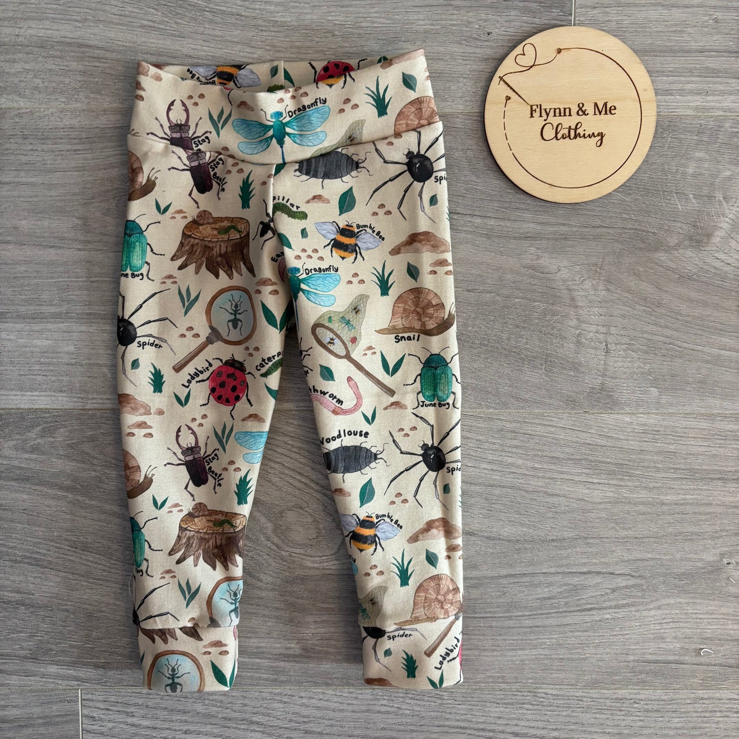 12-18m Going On A Bug Hunt slim fit leggings