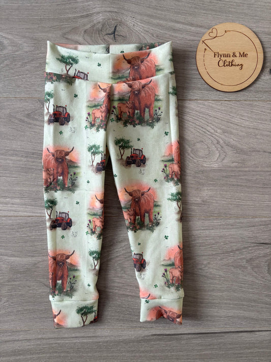 Cows & Tractors Leggings 18-24m