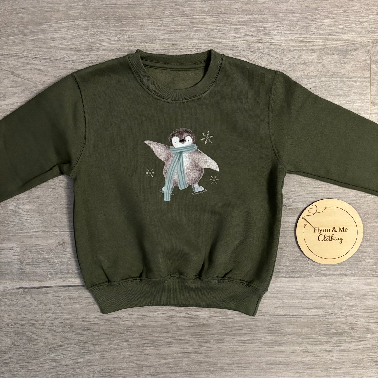 Skating Penguin Sweater