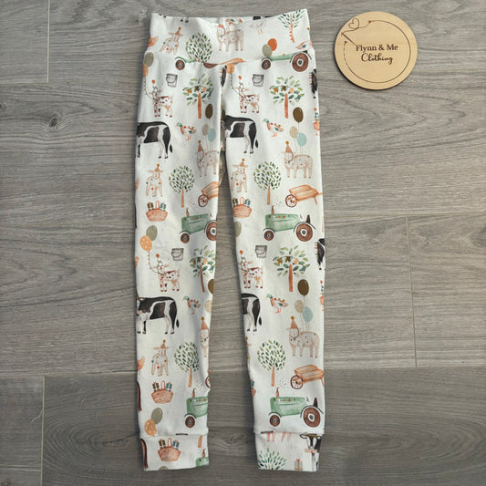 Farmyard birthday leggings