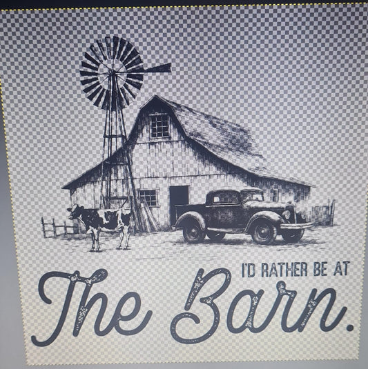 I’d Rather Be At The Barn Top