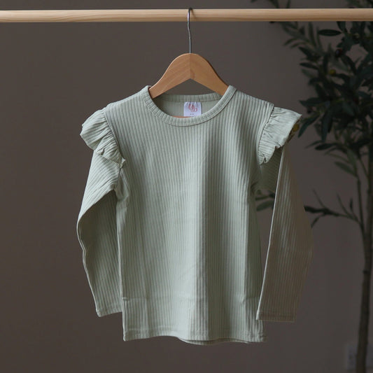 Pistachio Organic Frill Top
