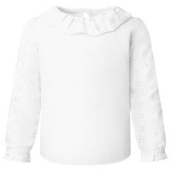 Frill Neck Long Sleeve Top